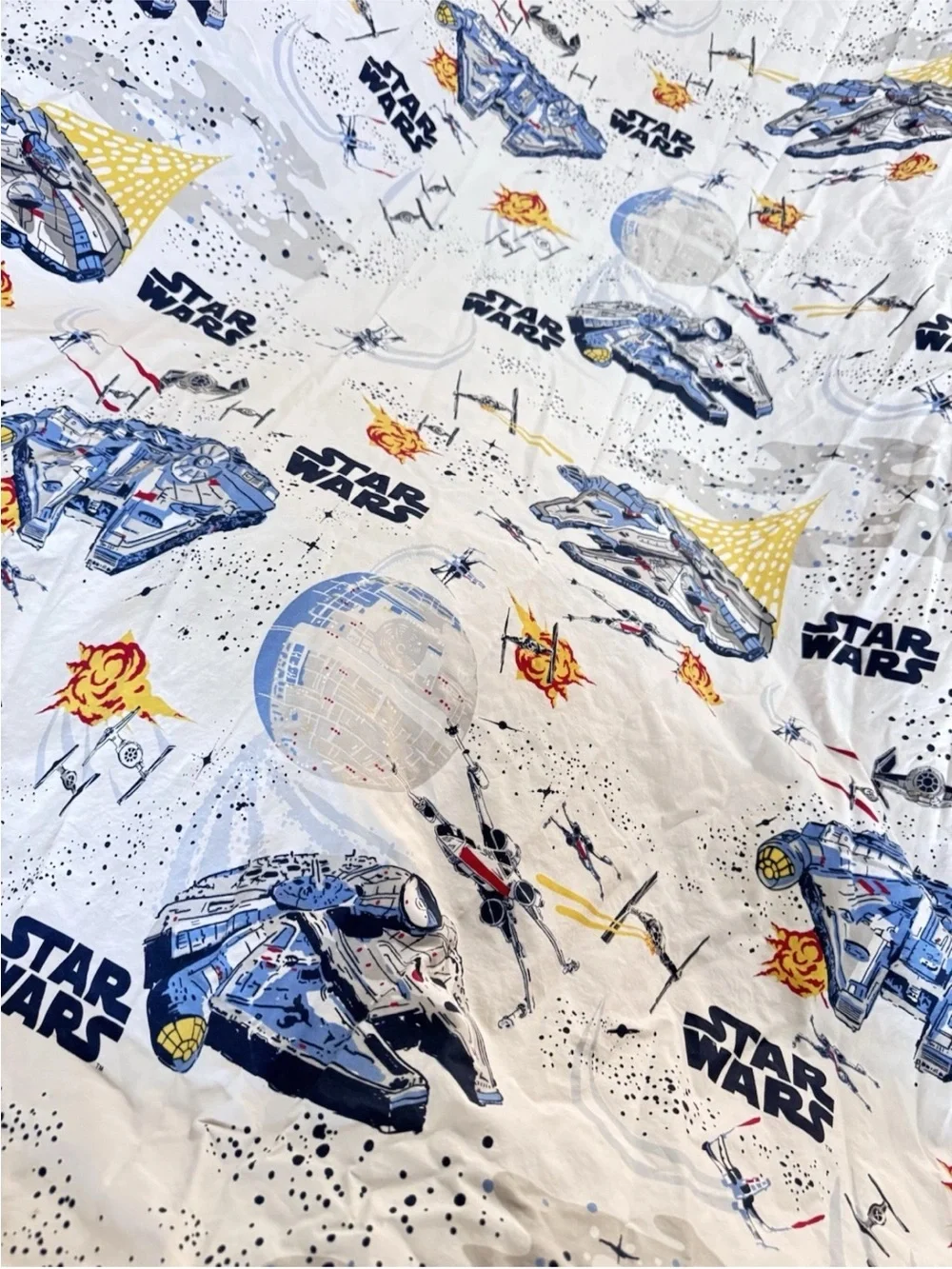 Star Wars Millennium Falcon Twin Duvet Pottery Barn Kids PBK COTTON comforter